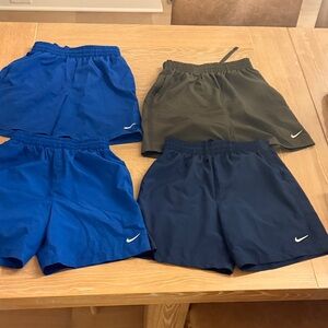 Nike Boys Dri-Fit Blue and Olive Shorts Collection